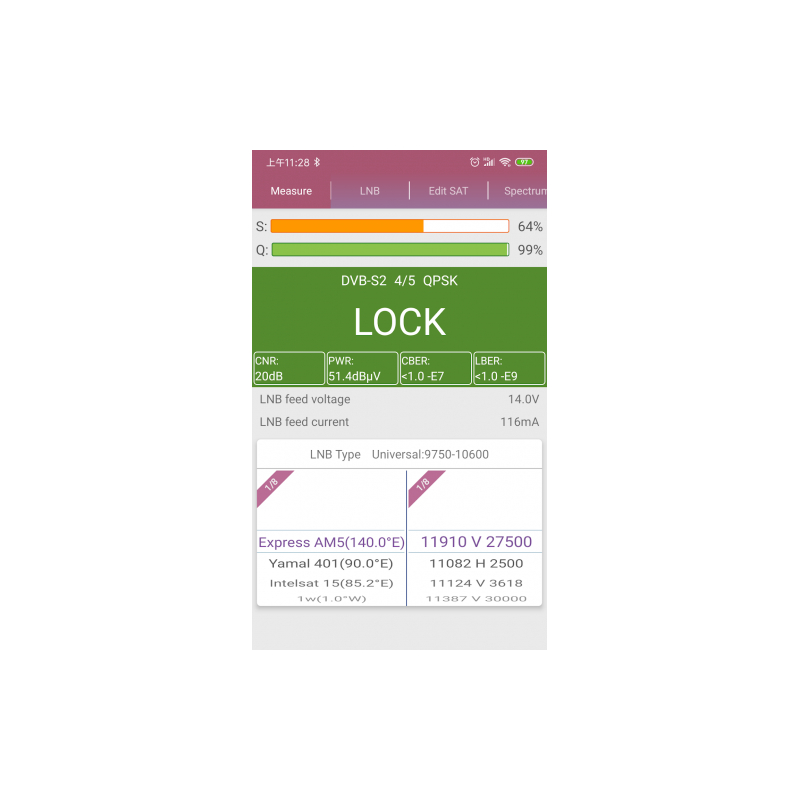 Aparat de masura cu aplicatie mobila, CATV, SAT si DVB-T-Mobile Tracker BT Amiko [5]