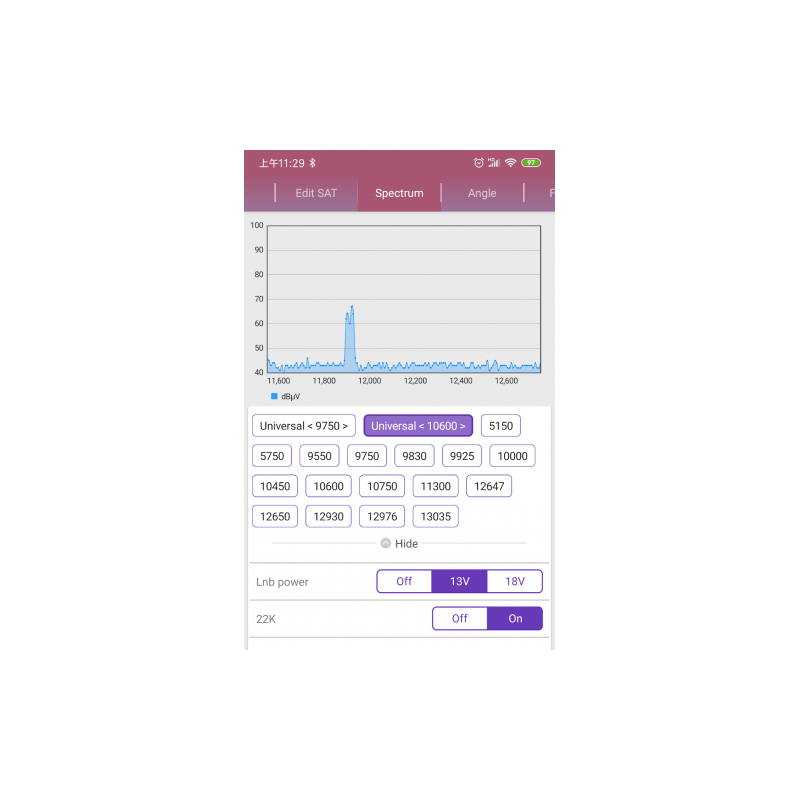 Aparat de masura cu aplicatie mobila, CATV, SAT si DVB-T-Mobile Tracker BT Amiko [4]