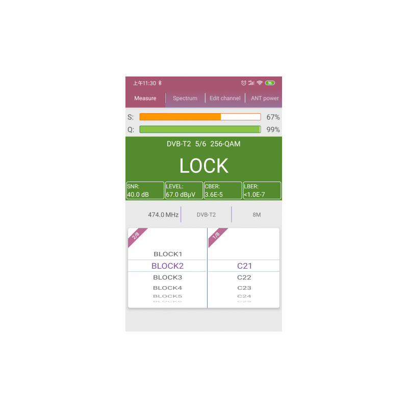 Aparat de masura cu aplicatie mobila, CATV, SAT si DVB-T-Mobile Tracker BT Amiko [3]