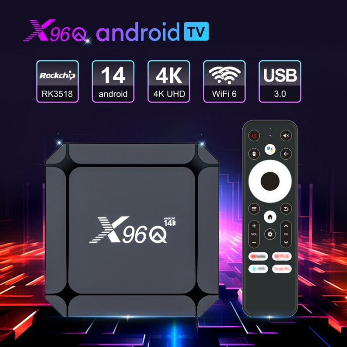 X96Q RK3518 Android TV Box – media player 4K cu Android 14 (2 GB RAM / 16 GB memorie) [14]