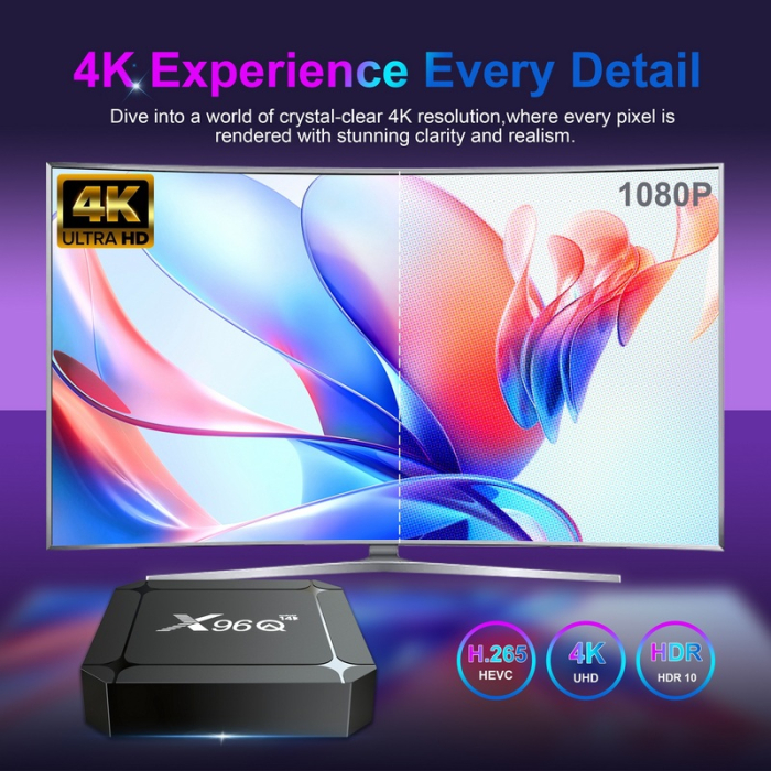 X96Q RK3518 Android TV Box – media player 4K cu Android 14 (2 GB RAM / 16 GB memorie) [16]