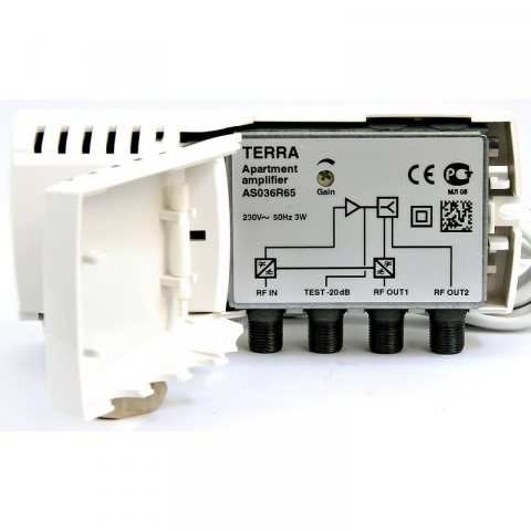 Amplificatoare TV - Amplificator semnal TV/CATV, 2 iesiri cale inversa Terra AS036R65