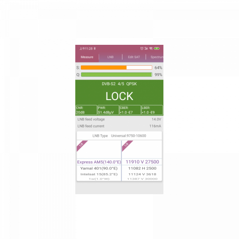 Aparat de masura cu aplicatie mobila, CATV, SAT si DVB-T-Mobile Tracker BT Amiko [4]