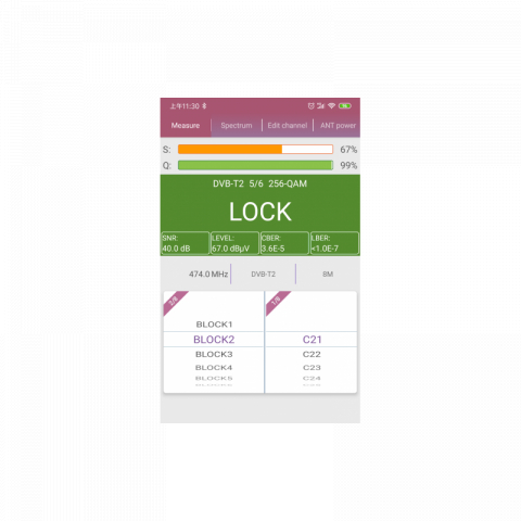 Aparat de masura cu aplicatie mobila, CATV, SAT si DVB-T-Mobile Tracker BT Amiko [2]