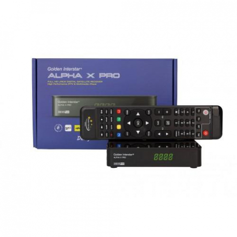 Receptoare satelit - Receptor satelit Golden Interstar ALPHA X Pro Linux