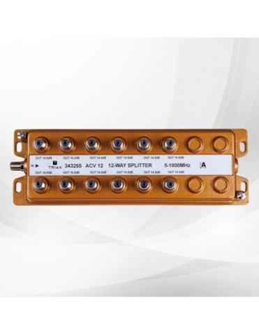 Splittere semnal CATV - Splitter semnal TV cablu si terestrial cu 12 iesiri 1000 MHz Triax