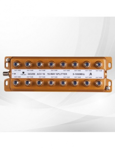 Splittere semnal CATV - Splitter semnal TV cablu si terestrial cu 16 iesiri 1000 MHz Triax