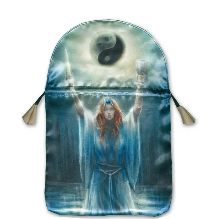 Saculet Satinat Preoteasa Sacra pentru Carti Tarot – Lo Scarabeo [1]