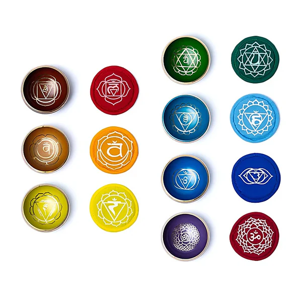 Set 7 boluri tibetane Chakra 8 metale, cu husa [4]