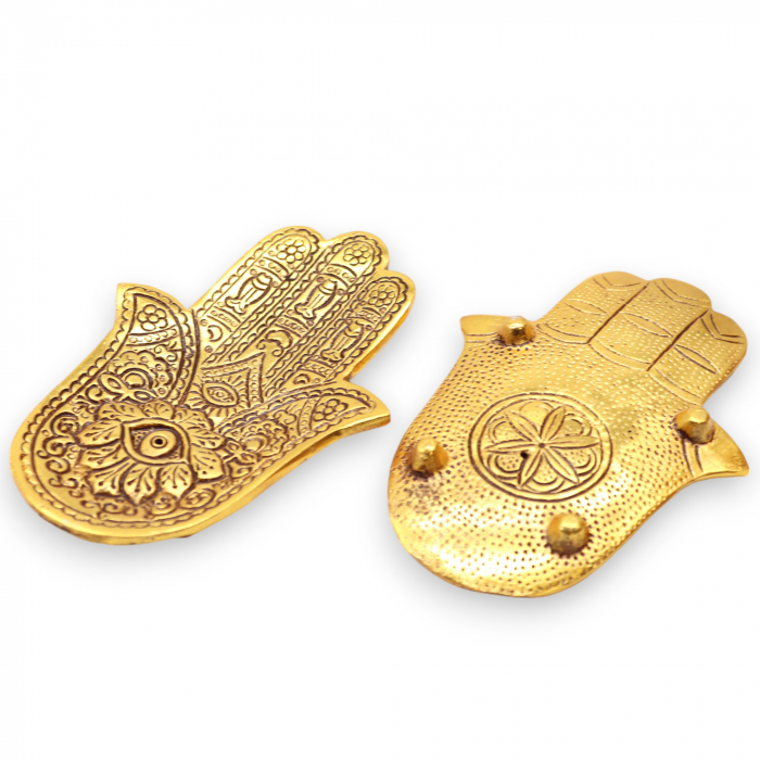 Suport Betisoare Parfumate, Hamsa, Auriu [4]