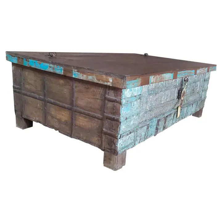 Cufăr indian din lemn sculptat 133 x 83 x 46 cm [2]