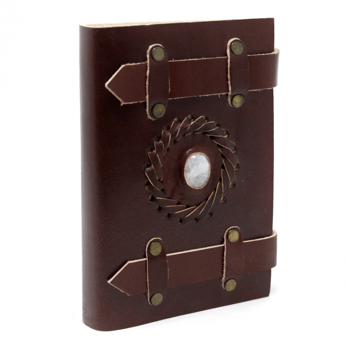 Agenda de Piele Piatra Lunii cu Curele, 15x10 cm [1]
