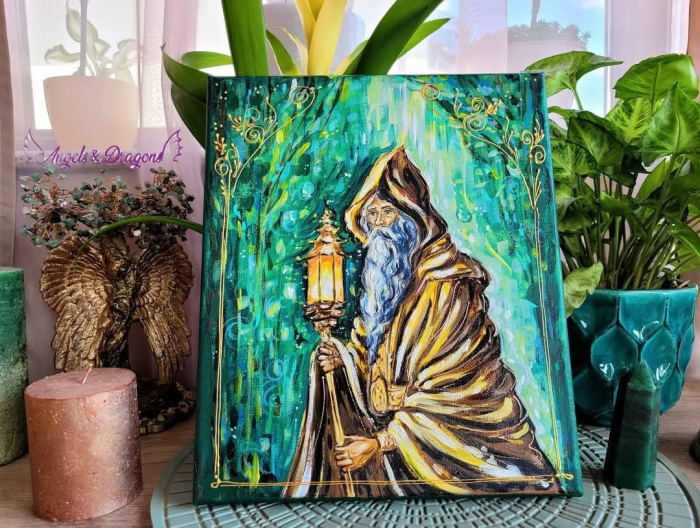 Eremitul Pictura pe panza [1]