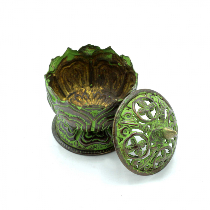Arzator de Tamaie Tibetan Antic, Lotus [3]