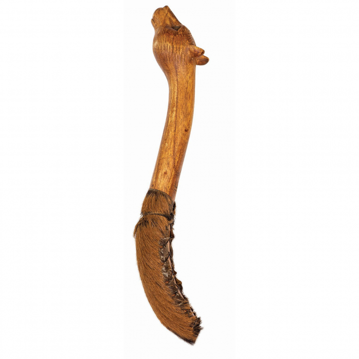 Bat Samanic pentru Toba, Ursul Mongol, lemn sculptat [1]