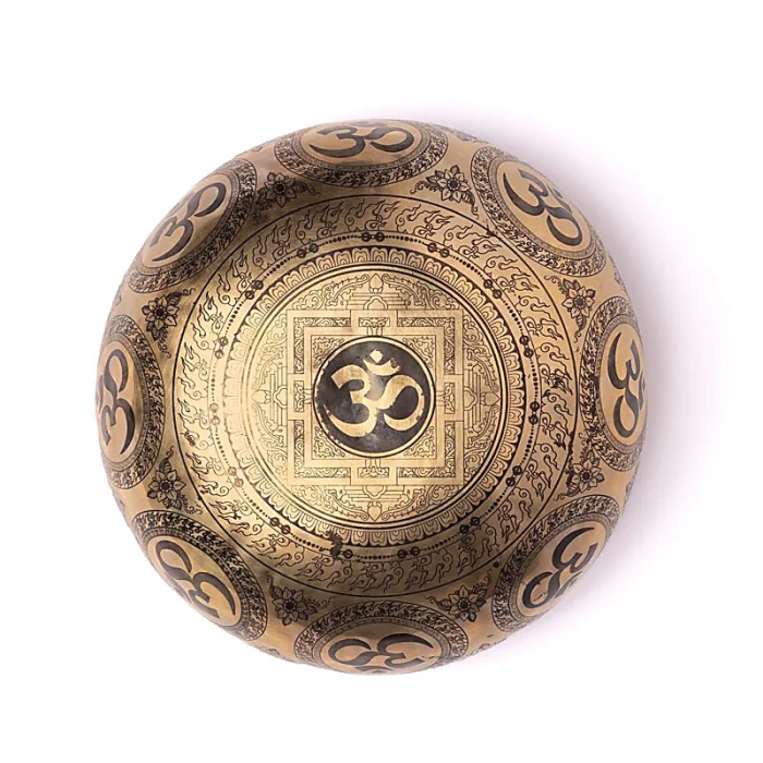 Bol Cantator Gravura Laser – Chakra Flower of Life [3]