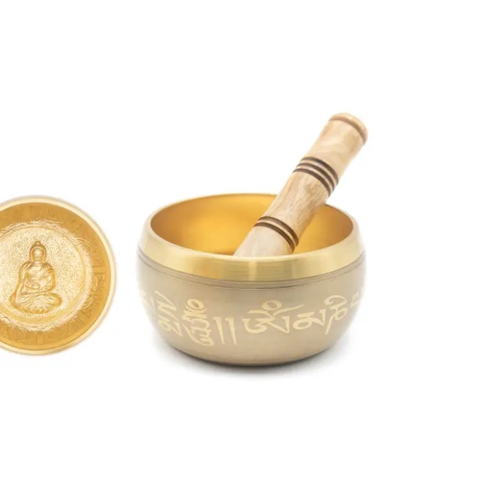 Bol Tibetan Alama Buddha 11cm cu bat inclus [1]