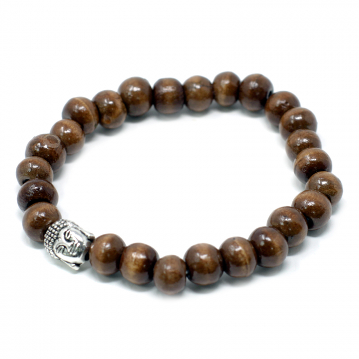 Bratara Buddha cu Margele din Lemn [1]