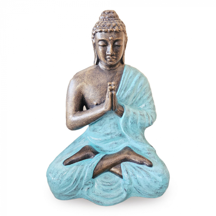 Statuie Buddha Rugator, 1.2 m, Turcoaz [1]