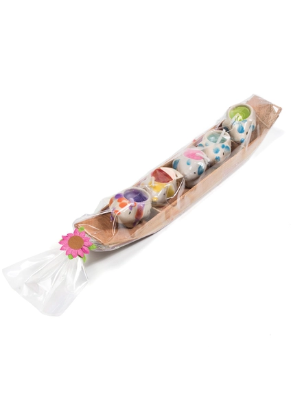 Set 5 lumanari mini elefant in cutie din lemn [2]