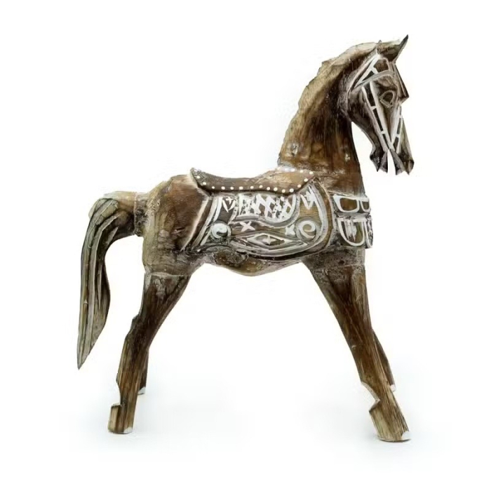 Cal antic mare din lemn, 32 cm [2]