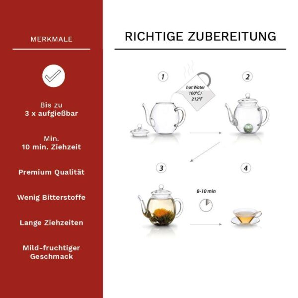 Ceai blooming ErblühTee ceai alb Pachet Bulk [3]