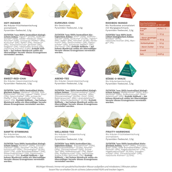 Creano Ceai Organic  Tea Set Cadou 18 Piramide [3]