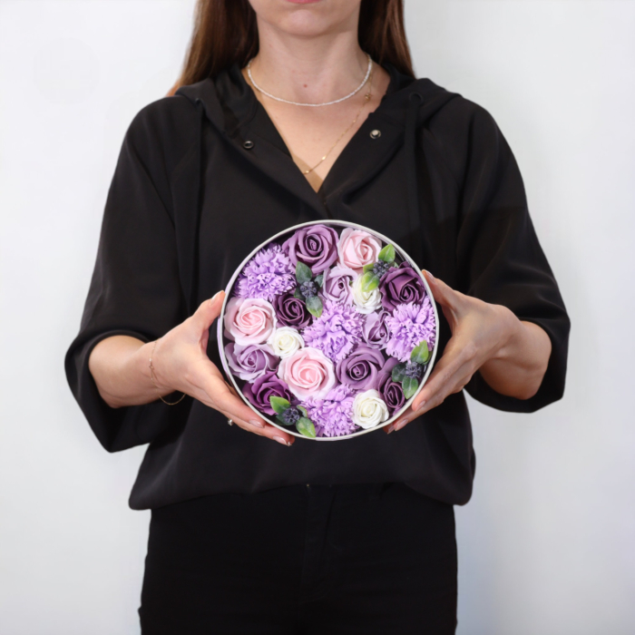 Cutie Cadou FLori de Sapun Mov [4]