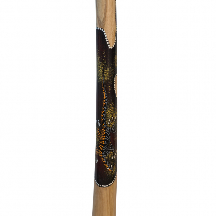 Didgeridoo din lemn de tec, Instrument Muzical Traditional, 1.3m [6]