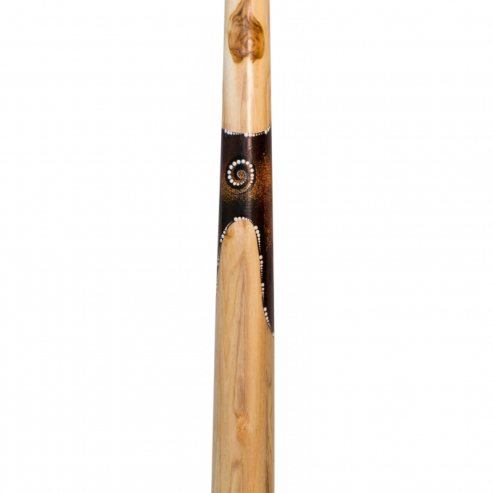 Didgeridoo din lemn de tec, Instrument Muzical Traditional, 1.3m [4]