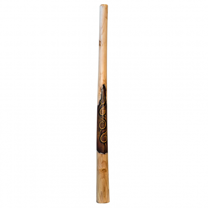 Didgeridoo din lemn de tec, Instrument Muzical Traditional, 1.3m [5]