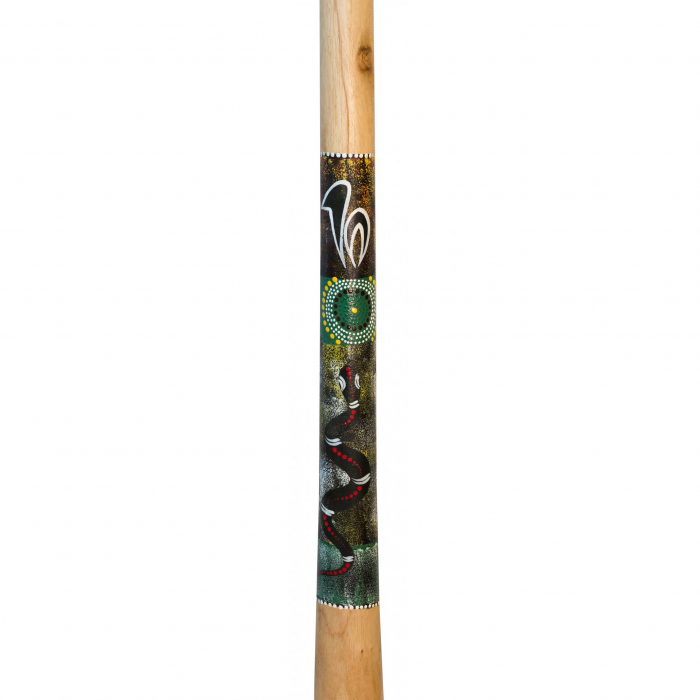 Didgeridoo din lemn de tec, Instrument Muzical Traditional, 1.3m [3]