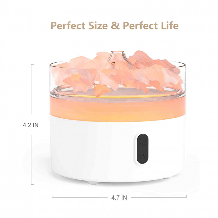 Difuzor Aromaterapie cu Sare de Himalaya - Lumina de Noapte [2]