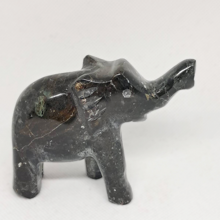 Figurina Elefant din Marmura Neagra, 7.5cm, 1 buc [4]