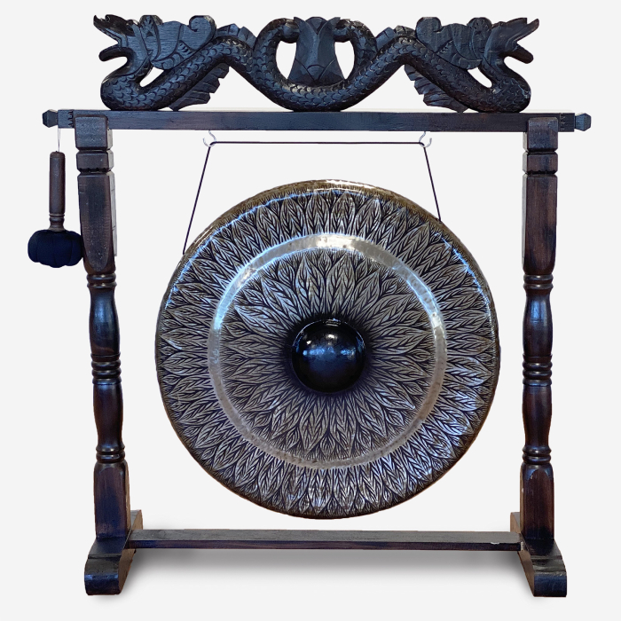 Gong cu suport, negru, 80 cm [1]