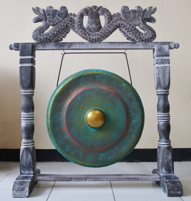 Gong cu suport, verde, 25 cm [2]