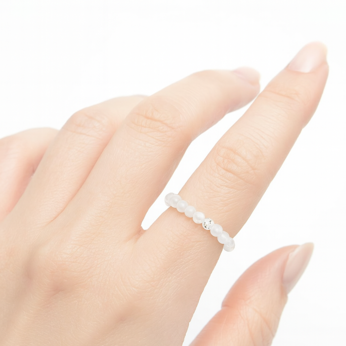 Inel Elastic Cuart Transparent 3mm [1]