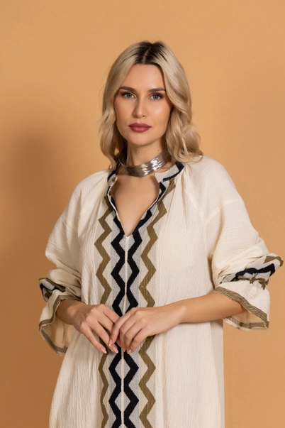 Rochie Greece bumbac jacquard S/M [2]