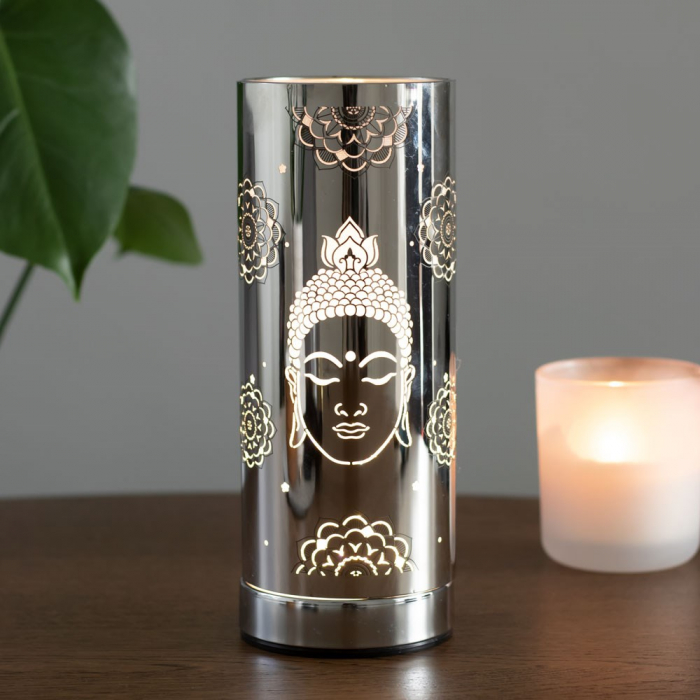 Lampa Electrica, Buddha Mandala, Argintiu [2]