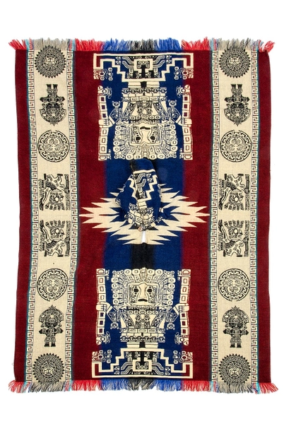 Poncho alpaca Inca rosu [3]