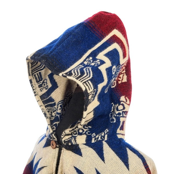 Poncho alpaca Inca rosu [2]