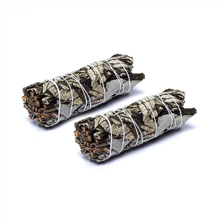 Set 2 Buchete fumigatie cu Yerba Santa si Salvie Alba, 11 cm [1]
