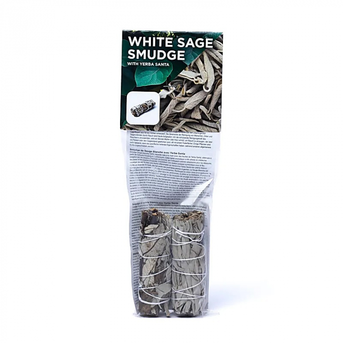 Set 2 Buchete fumigatie cu Yerba Santa si Salvie Alba, 11 cm [2]