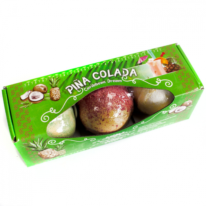 Set 3 Bile de Baie efervescente - Pina Colada [1]