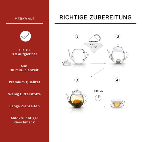 Set Blooming Tea Ceai Alb si Flori [5]