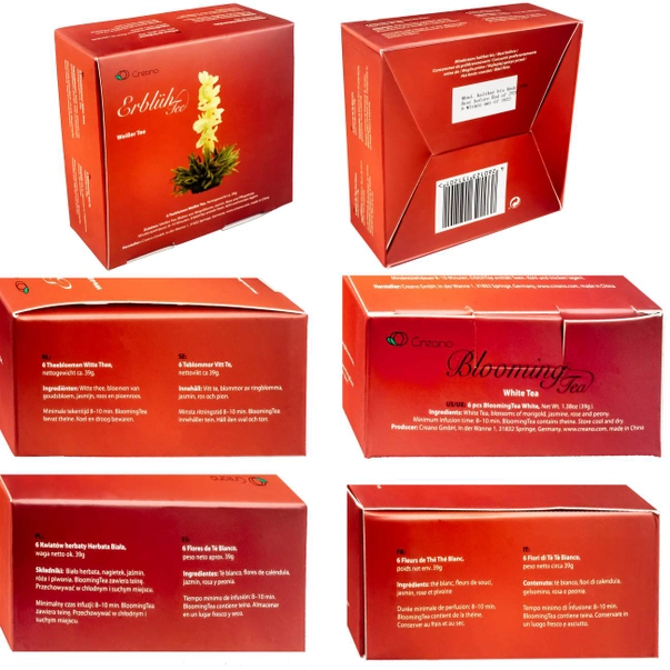 Set Blooming Tea Ceai Alb si Flori [6]
