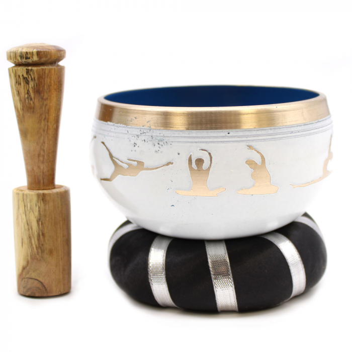 Set Bol Tibetan cantator Yoga cu ciocanel din lemn [1]