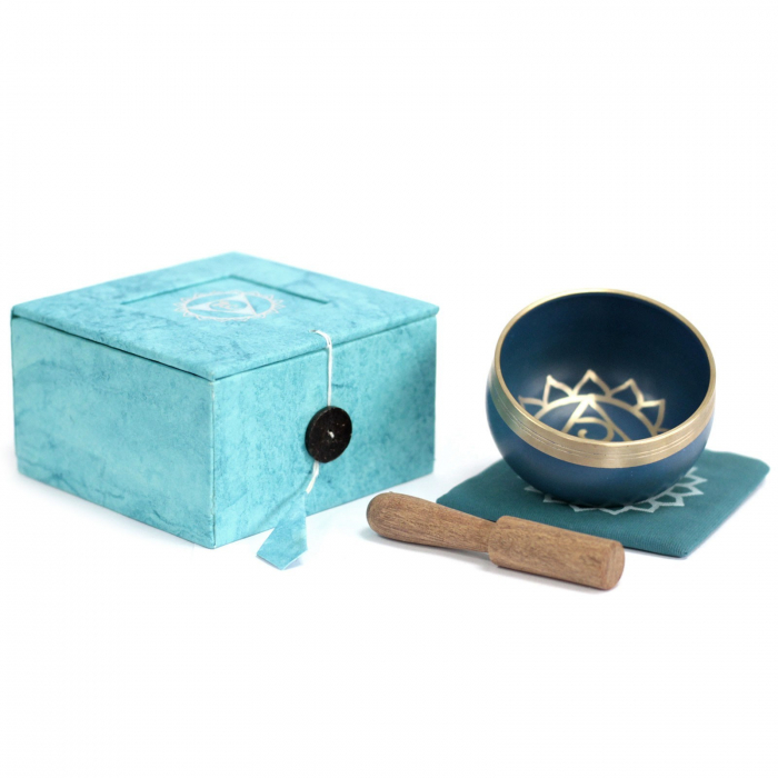Set Bol Tibetan cantator, Chakra Gatului, 8 cm [1]