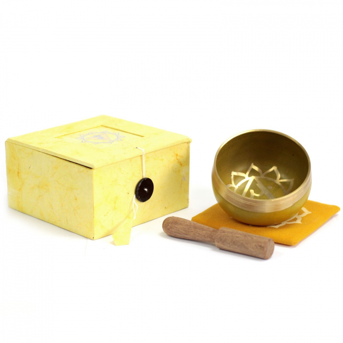 Set Bol Tibetan cantator, Chakra Plexului Solar, 8 cm [1]