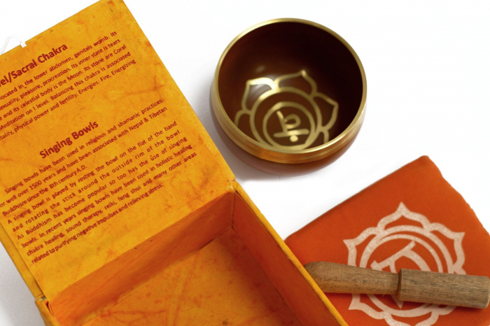 Set Bol Tibetan cantator, Chakra Sacrala, 8 cm [2]